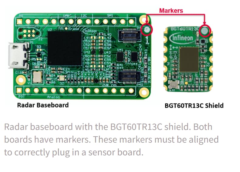 Infineon Technologies DEMO BGT60TR13C  XENSIV™ 60GHz Demo Board